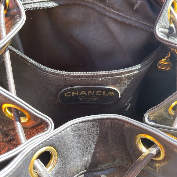 Vintage Chanel Backpack w/Lambskin Leather - Picture 9 of 16